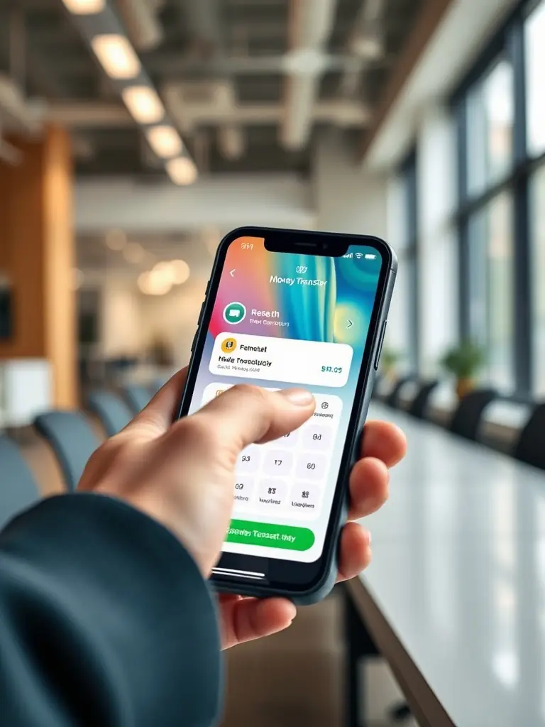 A graphic depicting a stack of Cambodian Riel and US dollar bills being swiftly transferred into a user's account, highlighting the fast withdrawal process.